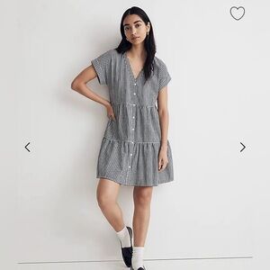 NWOT Madewell button up mini dress